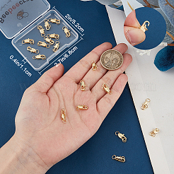 20 шт. латунные застежки-лобстеры&nbsp;KK-BBC0015-01A-G