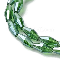 Прозрачный Electroplate стеклянные бусины&nbsp;X1-GLAA-K064-05A-PL05