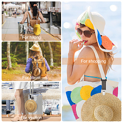 Ahademaker 6 шт. 6 цвета полиэстер ленты зажимы для шляп&nbsp;FIND-GA0002-38