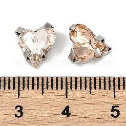 Латунные стеклянные стразы пришивные стразы&nbsp;RGLA-B004-02P-A