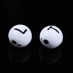 Непрозрачные акриловые бусины&nbsp;SACR-ZX012-10