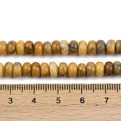 Нити натуральных бусин из нефрита хуанлун&nbsp;G-L647-D02-4x6mm