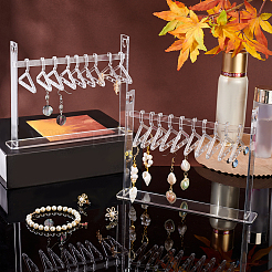 Прозрачные акриловые подвесные стойки для сережек&nbsp;EDIS-PH0001-47