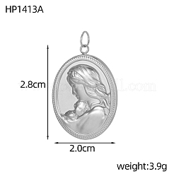 Религия 304 подвески из нержавеющей стали&nbsp;STAS-OY005-72P