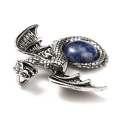 Большие подвески из натурального и синтетического смешанного драгоценного камня&nbsp;G-B033-07