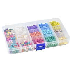 Наборы для изготовления браслетов из стеклянных семян&nbsp;DIY-FS0007-11A