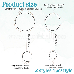 2 шт. 2 стиля цинковый сплав с АБС имитацией жемчуга цепочка для тела для женщин&nbsp;AJEW-HY0002-12
