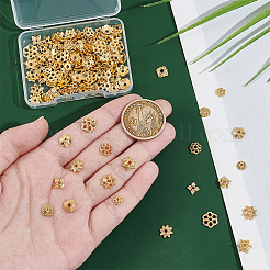 120 шт. 12 стиля колпачков для бусин из сплава в виде цветка&nbsp;FIND-UN0015-76