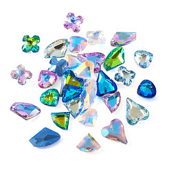 60шт 30 стиля подвески из гальванического стекла&nbsp;EGLA-TA0001-48