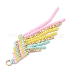 2 шт. подвески-кисточки из стеклянного бисера&nbsp;PALLOY-MZ00659