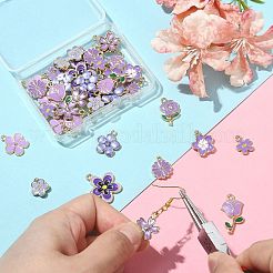 Подвески из сплава эмали 40шт 10 стиля&nbsp;ENAM-CJ0005-70