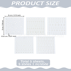 5 лист 5 стилей наклеек для дизайна ногтей домашних животных&nbsp;MRMJ-LP0002-84