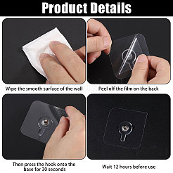 36шт акриловые бесследные крючки-вешалки&nbsp;AJEW-CA0005-07E