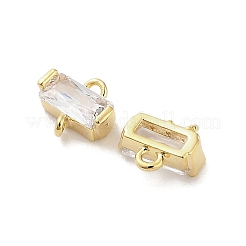 10 шт. латунные подвески-коннекторы со стразами&nbsp;KK-V006-04G-05