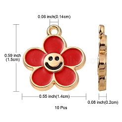 Подвески из эмали и сплава&nbsp;ENAM-YW0002-25D