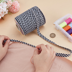 100 ярд полиэстеровой клетчатой бейки с двойным сгибом&nbsp;OCOR-WH0101-66