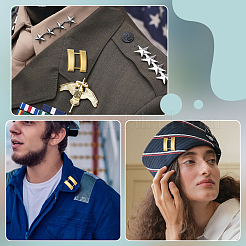 4 пара брошей из сплава&nbsp;JEWB-BC0001-13G