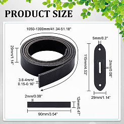 Ремни для сумок из воловьей кожи&nbsp;FIND-WH0126-268A-02