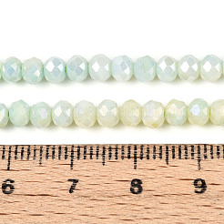 Антикоррозийные гальванические стеклянные бусины рондель&nbsp;LS-EGLA-T021-4mm-17-05