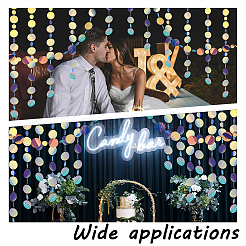 Переливающаяся гирлянда из точек из пвх с блестками HJEW-WH0036-37