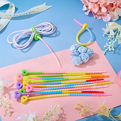 30 шт. 5-х цветные силиконовые кабельные стяжки в форме сердца&nbsp;SIL-TA0003-05