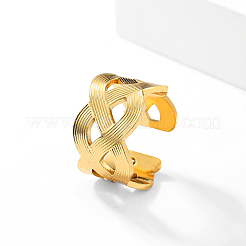 Кольцо с крестообразным креплением неправильной формы из нержавеющей стали 201 для повседневного использования в отпуске.&nbsp;CK8192