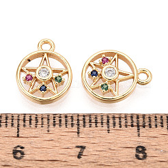 Латунные микро проложить кубического циркония подвески&nbsp;KK-N263-133G