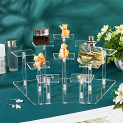 Прозрачные акриловые минифигурки с 10 слотом&nbsp;ODIS-WH0043-29B