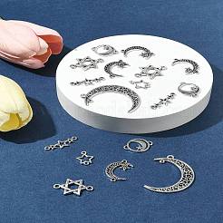 60 шт. 6 стиля подвески из сплава в тибетском стиле&nbsp;TIBE-FS0003-22