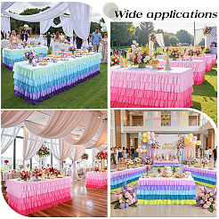 Юбка для стола из ткани&nbsp;AJEW-WH20070-168D