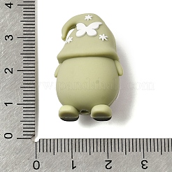 Пасхальные силиконовые фокусные бусины&nbsp;SIL-F020-07