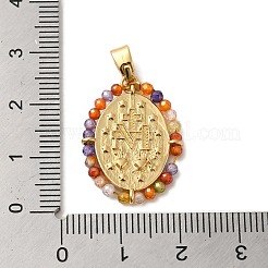 Реечное покрытие латунь микро паве разноцветные подвески из кубического циркония&nbsp;KK-G488-14G