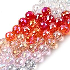 Стеклянные бусины с гальваническим покрытием &nbsp;EGLA-D300-06-8mm-02