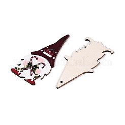 Подвесные украшения из дерева с односторонней УФ-печатью&nbsp;WOOD-N020-37