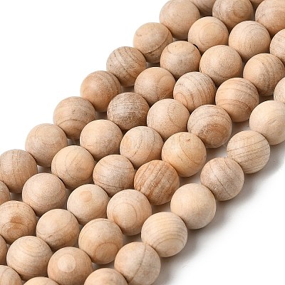 Натуральное дерево бисер нитей&nbsp;WOOD-B011-01A-8mm-1