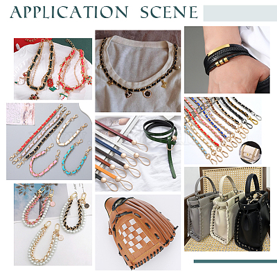 10м складной шнур из блестящей искусственной кожи&nbsp;OCOR-GF0004-11J-1