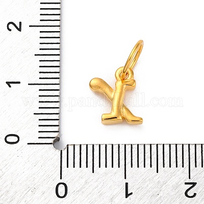 925 подвеска в виде буквы из стерлингового серебра с соединительными кольцами&nbsp;LS-STER-R008-01G-X-1