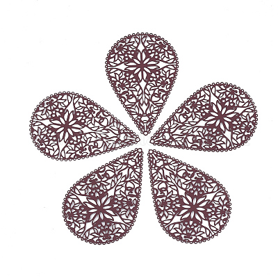 Подвески из нержавеющей стали 430&nbsp;LS-X-STAS-S108-15C-1