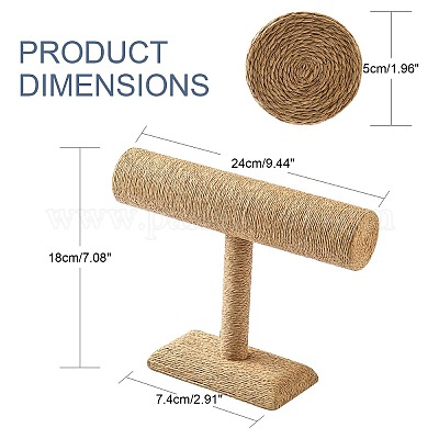 Т соломы бар канат браслет / браслет дисплей стенды&nbsp;LS-BDIS-N019-03-1