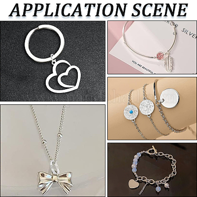 10 шт. 925 разъемных соединительных кольца из стерлингового серебра&nbsp;STER-BBC0007-85B-1