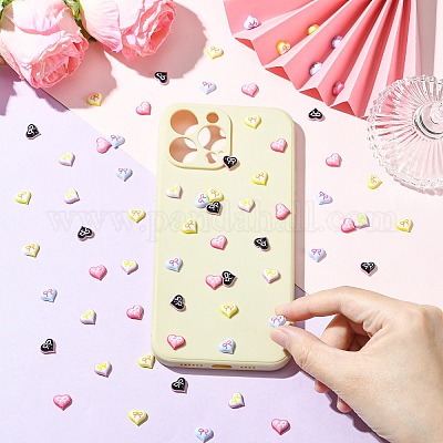 Кабошоны из смолы 100шт 5 цветов&nbsp;MRMJ-CJ0001-31-1