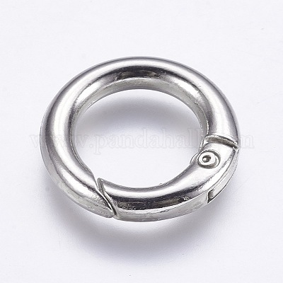 Пружинные кольца из цинкового сплава&nbsp;LS-PALLOY-WH0007-02-2.5cm-1