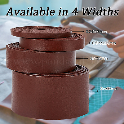 2 м плоский кожаный шнур&nbsp;LC-WH0007-07D-01-1