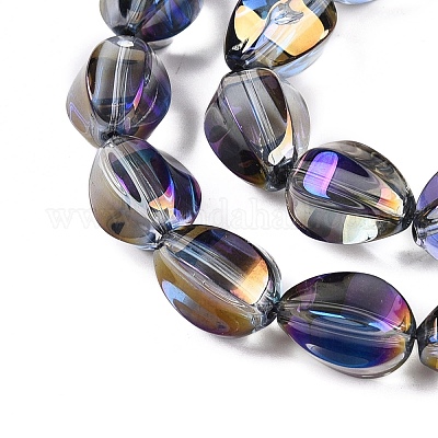 Стеклянные бусины с гальваническим покрытием &nbsp;EGLA-T028-01L-1