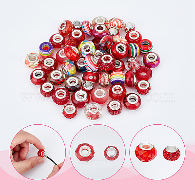 Европейские бусины из акрила FPDL-NB0001-05-1