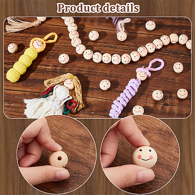 Деревянные бусины&nbsp;WOOD-PH0008-78-1