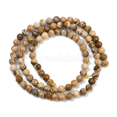 Естественного изображения яшмы бисер нитей G-P572-B03-4mm-1