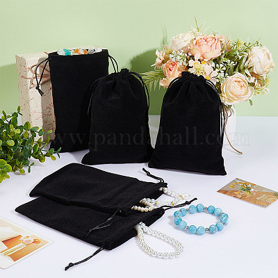 Мешочки из бархата&nbsp;ABAG-WH0046-30D-1