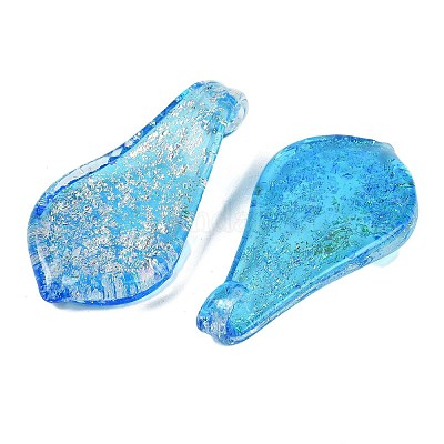 Lampwork большие кулоны&nbsp;FOIL-K003-01B-1