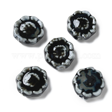 Фарфоровые бусины ручной работы PORC-L080-G01-1